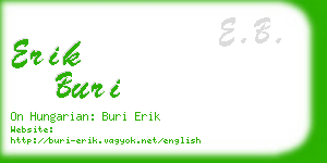 erik buri business card